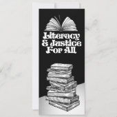 Alphabetisierung und Gerechtigkeit für alle Leseze Save The Date (Vorderseite)