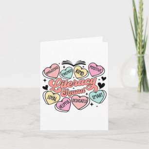 Alphabetisierungsgruppe Hearts Teacher Valentinsta Karte