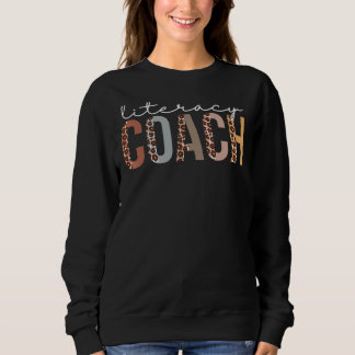 Alphabetisierungslehrer Leopard für Frauen für Fra Sweatshirt
