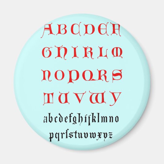 Alphabetmagnet Magnet (Vorne)