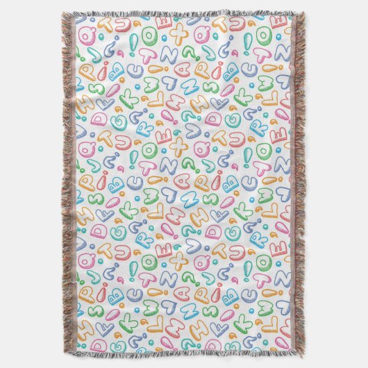 Alphabetmuster Decke (Vorderseite Vertikal)