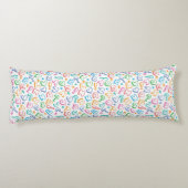 Alphabetmuster Seitenschläferkissen (Rückseite)