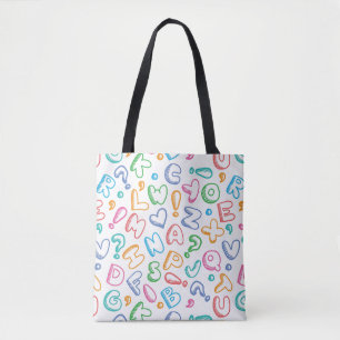 Alphabetmuster Tasche
