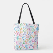 Alphabetmuster Tasche (Rückseite)
