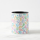 Alphabetmuster Tasse (Zentrum)