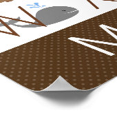 Alphabetposter für Mädchen Poster (Ecke)