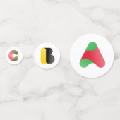 Alphabets ABC Table Confetti Konfetti (Vorderseiten)