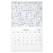Alphabets-Kalender Kalender (Feb 2027)