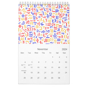 Alphabets-Kalender Kalender