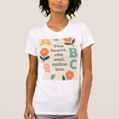 Alphabets Kunst T-Shirt (Vorderseite)