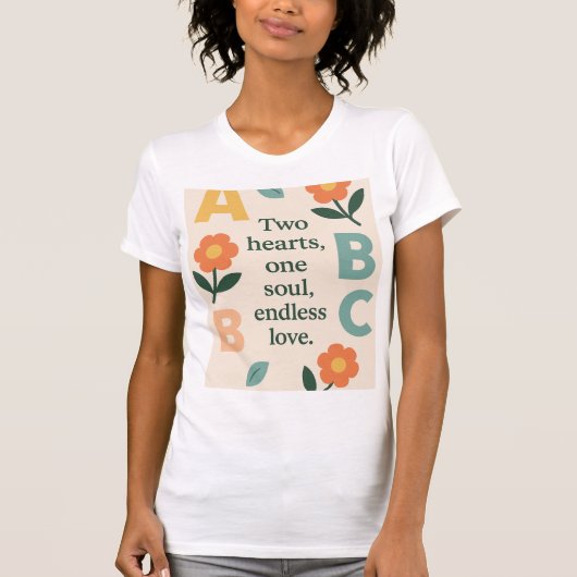 Alphabets Kunst T-Shirt (Vorderseite)
