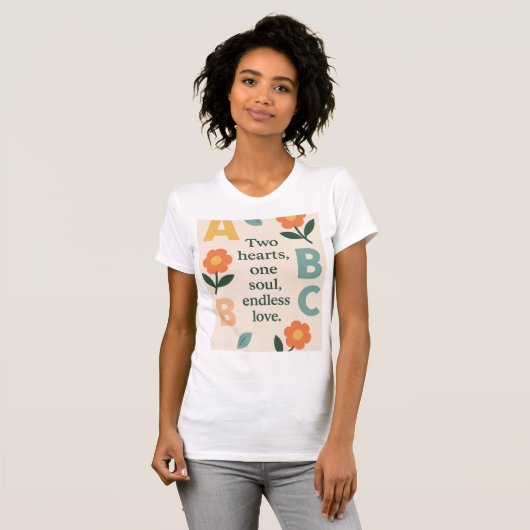 Alphabets Kunst T-Shirt (Vorne ganz)