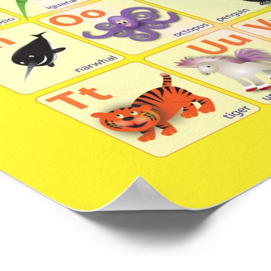 Alphabets: Mein ABC mit 26 Tieren Poster (Ecke)