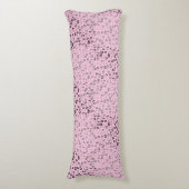 Alphabets Muster 01 BW.w LPink BG Seitenschläferkissen (Vorderseite Vertikal)