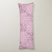 Alphabets Muster 01 BW.w LPink BG Seitenschläferkissen (Rückseite (Vertikal))