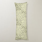 Alphabets Muster 01 BW.w LYellow BG Seitenschläferkissen (Rückseite (Vertikal))