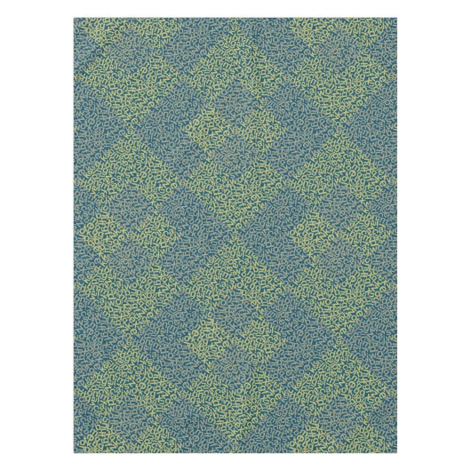 Alphabets Muster 02 YW 2Tonesx4.bw DBlue BG Tischdecke (Vorderseite)