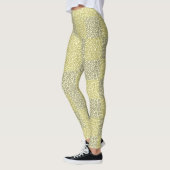 Alphabets Muster 02 YW 2Tonesx4.bw Lyellow BG Leggings (Links)