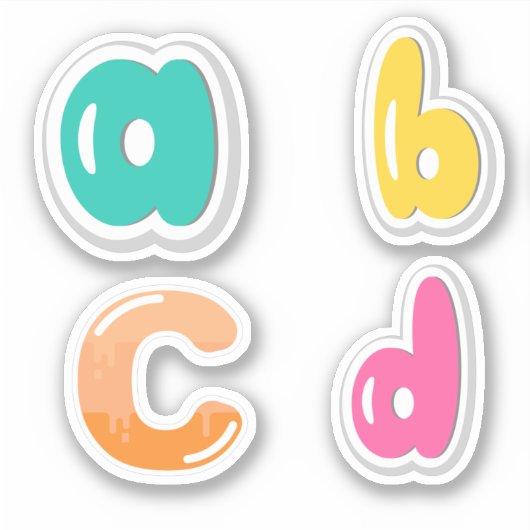 Alphabets Sticker (Vorderseite)