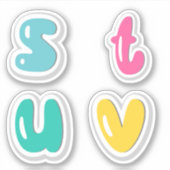 Alphabets Sticker (Vorderseite)