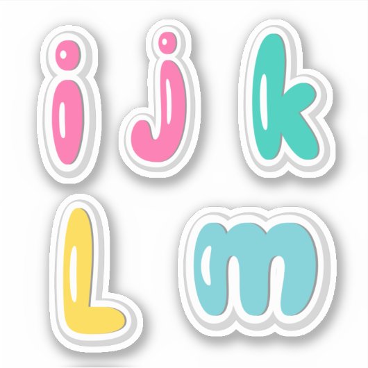 Alphabets Sticker (Vorderseite)