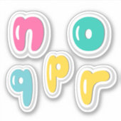 Alphabets Sticker (Vorderseite)