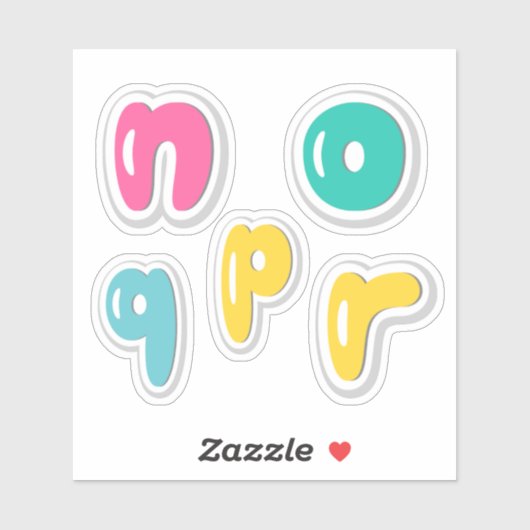 Alphabets Sticker (Blatt)