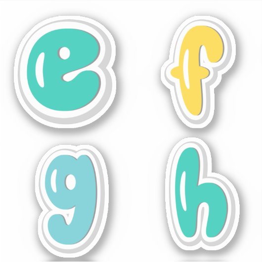 Alphabets Sticker (Vorderseite)
