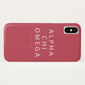 Alphachi Omega | Est. 1885 Case-Mate iPhone Hülle (Rückseite (Horizontal))