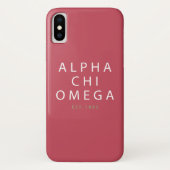 Alphachi Omega | Est. 1885 Case-Mate iPhone Hülle (Rückseite)
