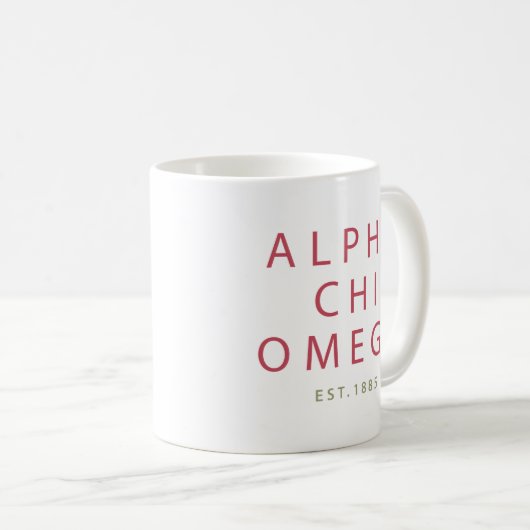Alphachi Omega | Est. 1885 Kaffeetasse (VorderseiteRechts)