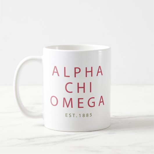 Alphachi Omega | Est. 1885 Kaffeetasse (Links)
