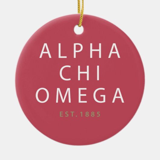 Alphachi Omega | Est. 1885 Keramik Ornament (Vorne)