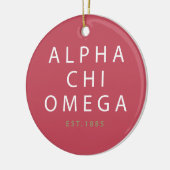 Alphachi Omega | Est. 1885 Keramik Ornament (Links)