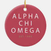 Alphachi Omega | Est. 1885 Keramik Ornament (Hinten)