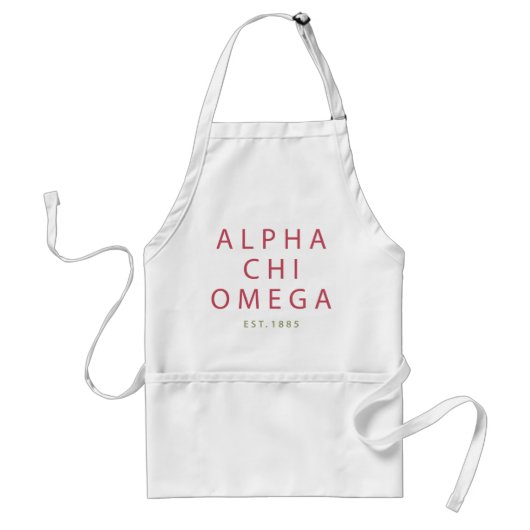 Alphachi Omega | Est. 1885 Schürze (Vorne)