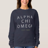 Alphachi Omega | Est. 1885 Sweatshirt (Vorderseite)