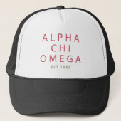 Alphachi Omega | Est. 1885 Truckerkappe (Vorderseite)