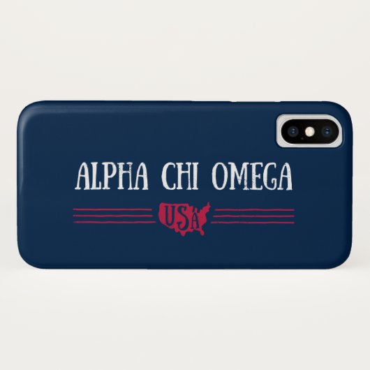 Alphachi Omega - USA Case-Mate iPhone Hülle (Rückseite (Horizontal))