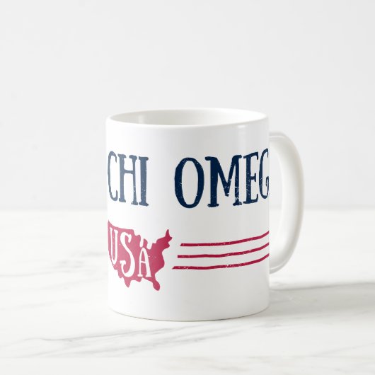 Alphachi Omega - USA Kaffeetasse (VorderseiteRechts)