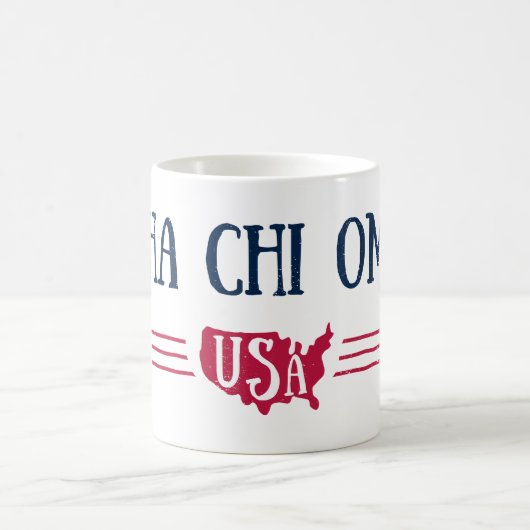 Alphachi Omega - USA Kaffeetasse (Mittel)