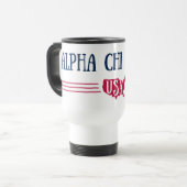 Alphachi Omega - USA Reisebecher (Vorderseite Links)