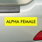 ALPHAfrau Autoaufkleber (Auf Auto)