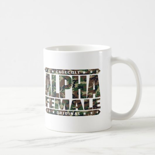 ALPHAfrau - ich bin sachverständige männliche Kaffeetasse (Rechts)