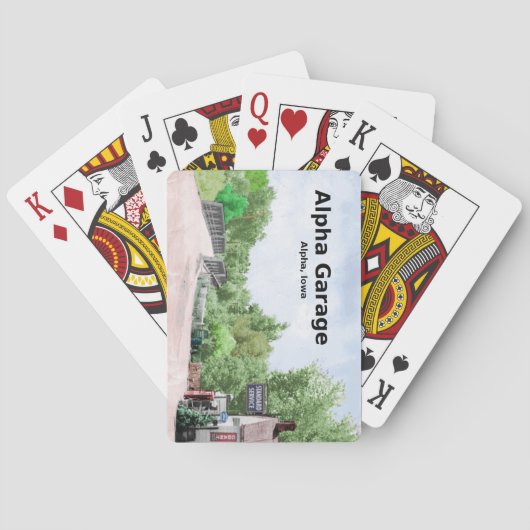 Alphagaragen-Spielkarten Spielkarten (Rückseite)
