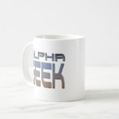 Alphageek-Tasse Kaffeetasse (Vorderseite Links)