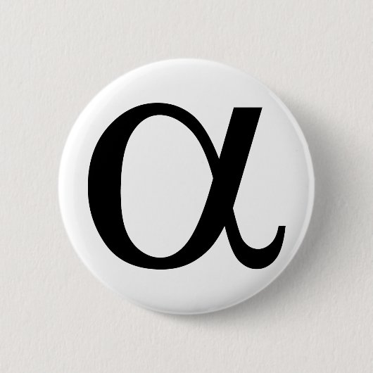 Alphaikone a button (Vorderseite)