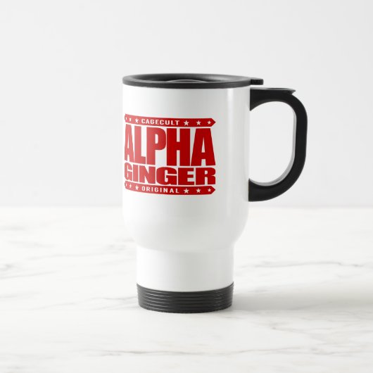 ALPHAingwer - ein Rot-Haariger blasser Krieger, Reisebecher (Rechts)