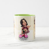 Alphakappa-AlphaStudentinnenverbindung-Tasse Zweifarbige Tasse (Mittel)