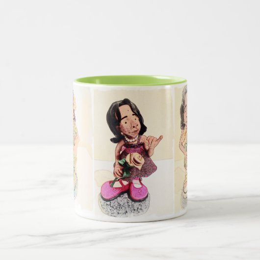 Alphakappa-AlphaStudentinnenverbindung-Tasse Zweifarbige Tasse (Mittel)